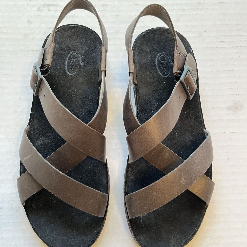 Chaco Tornado Brown Wayfarer Classic Z Sandals Womens Size 8 EUR 39 Leather